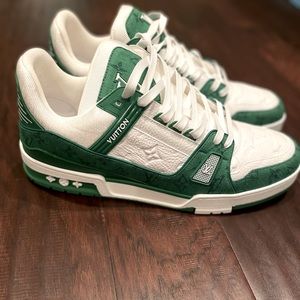 Men’s Louis Vuitton LV Trainer Green